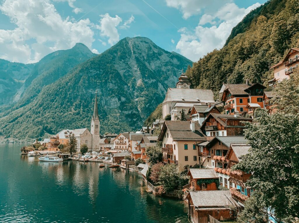 Hallstatt am See, Häuser am See